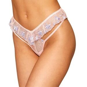 Dream Girl- Lace Trim Pink/Lavender G-string